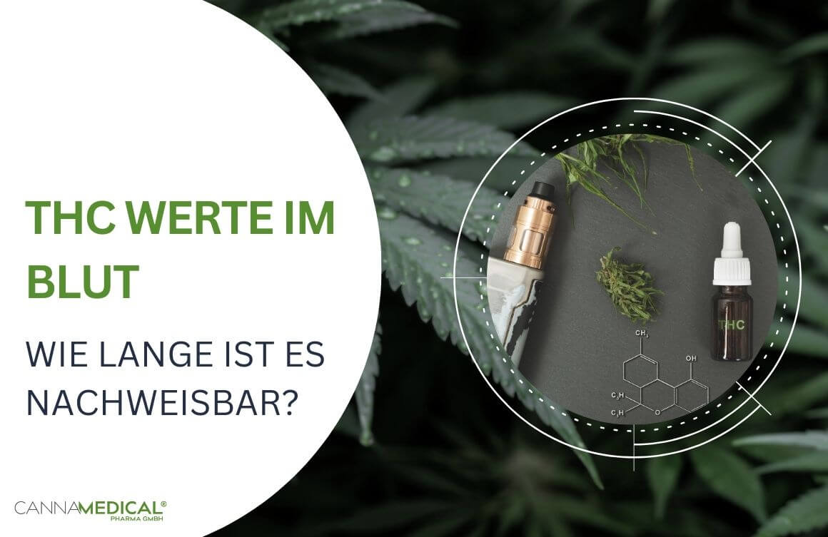 THC Produkte auf grauer Unterlage