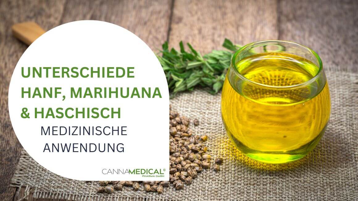 Hanfsamen, Kräuter und Öl